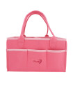 PINK Baby Diaper Caddy Organizer Nursery use Foldable Lightweight Portable Storage Baby Shower Gift Travel Tote Car